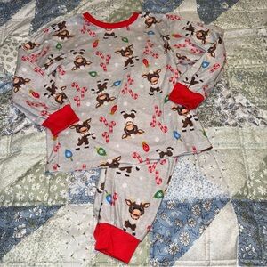 Reindeer In Here Boys Size 4 Christmas Pajamas